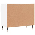 vidaXL Armoire à chaussures Blanc 70x36x60 cm Bois d'ingénierie
