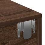 vidaXL Étagère murale avec tiroirs chêne marron bois d'ingénierie