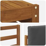 vidaXL Ensemble de canapés d'extérieur 6 pc Naturel et Anthracite