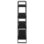 vidaXL Bibliothèque à 4 niveaux noir 100x30x140 cm bois d'ingénierie