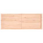vidaXL Étagère murale 160x60x(2-4) cm bois de chêne massif non traité