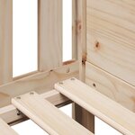vidaXL Cadre de lit d'enfants forme de maison sans matelas pin