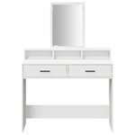 vidaXL Coiffeuse avec tiroir Blanc 100 x 41 x 140 cm Bois d'ingénierie