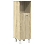 vidaXL Ensemble de meubles de salle de bain 3 Pièces chêne sonoma