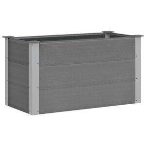 vidaXL Lit surélevé de jardin WPC 100 x 50 x 54 cm Gris