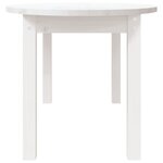 vidaXL Table basse Blanc 110x55x45 cm Bois massif de pin