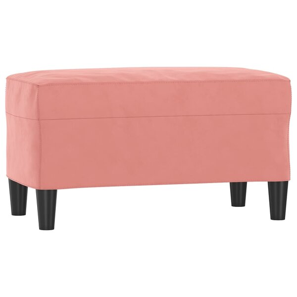 vidaXL Banc Rose 70x35x41 cm Velours