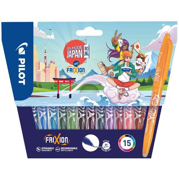 Stylo roller FRIXION BALL 07  étui carton de 15 PILOT