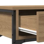 Table Console vidaXL en Chêne Artisan 72 5x25x75 cm Bois d'ingénierie et Acier