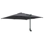 vidaXL Parasol d'extérieur Anthracite Polyester  Acier revêtu de poudre