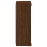 vidaXL Buffet avec lumières LED chêne marron 60 5x37x100 cm