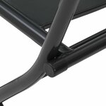 vidaXL Ensemble bistro de jardin 3 Pièces Anthracite Acier