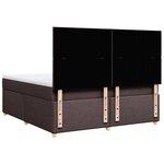 vidaXL Sommier à lattes de lit avec matelas Marron foncé 180x200 cm