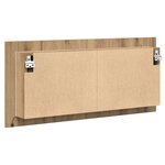 vidaXL Armoire Miroir LED Chêne Artisanal 100x12x45 cm Bois d'ingénierie