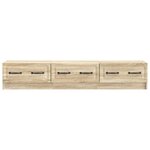 vidaXL Meuble TV Chêne Sonoma 147 x 34 5 x 27 cm Bois d'ingénierie