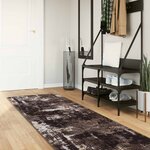 vidaXL Coureur de Tapis MARSA Noir 80 x 450 cm Polyester et PVC