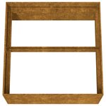 vidaXL Jardinière 80x80x40 cm acier corten