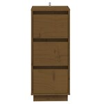vidaXL Buffets 2 Pièces Marron miel 32x34x75 cm Bois massif de pin