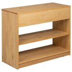 vidaXL Table console SAUDA chêne 89 5x36 5x73 cm bois de pin massif