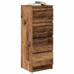 vidaXL Buffet vieux bois 37 5x35x99 cm bois d'ingénierie
