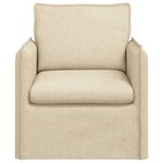 vidaXL Canapé Crème 195 x 82 x 85 cm tissu