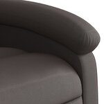 vidaXL Fauteuil de massage inclinable électrique marron foncé