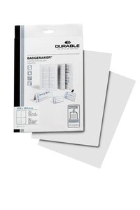 Pqt de 80 étiquettes pour badge à imprimer format A6 DURABLE