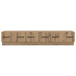 vidaXL Meuble TV 147 x 34 5 x 27 cm Chêne artisanal Bois d'ingénierie