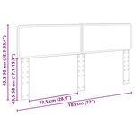 vidaXL Tête de lit Chêne Sonoma 180 cm Bois d'ingénierie