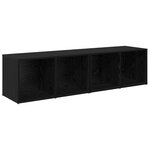 vidaXL Ensemble meuble TV 2 Pièces Chêne noir Bois d'ingénierie