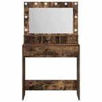 vidaXL Coiffeuse Chêne fumé 79 x 41 x 135 cm Bois d'ingénierie
