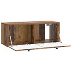 vidaXL Meuble TV mural 78 5 x 31 x 30 cm Bois ancien Bois d'ingénierie