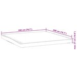 vidaXL Protège-matelas blanc 200x200 cm imperméable