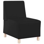 vidaXL Unité de Sofa Modulaire Sans Accoudoirs 3 Pièces Noir