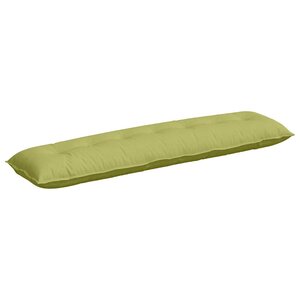 vidaXL Coussin de Dos Vert clair 200 x 19 x 50 cm tissu