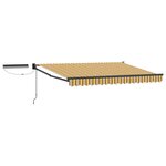 vidaXL Auvent rétractable électrique Jaune Gris Anthracite 3 x 2 5 m