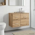vidaXL Meuble de Salle de Bain In-between Bois ancien 30 x 41 x 50 cm