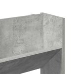 vidaXL Armoire à chaussures murale Gris béton 80x18x90 cm Aggloméré