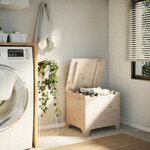 vidaXL Boîte de rangement avec couvercle RANA bois massif de pin