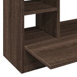 vidaXL Bureau mural chêne marron 105x48x75 cm bois d'ingénierie