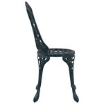 Chaises de jardin vidaXL 2 Pièces Vert en alu