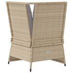vidaXL Canapé d'angle de jardin avec coussins beige résine tressée