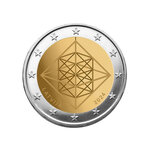 2 euros commémorative Lettonie 2024 - Himmeli Solstice d'Hiver.