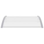 vidaXL Auvent de porte Gris 120 x 100 cm PC