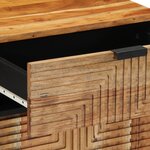 Table de chevet vidaXL 50x33x60 cm en bois massif d'acacia