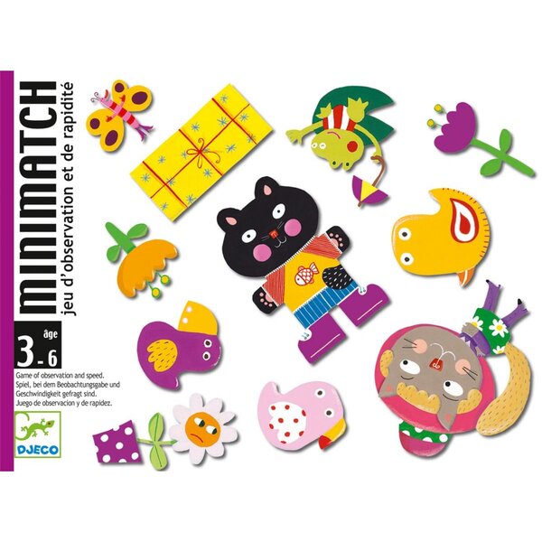 Djeco DJ05175 - Minimatch - Jeu d'observation et de rapidité