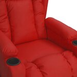 vidaXL Fauteuil inclinable Rouge bordeaux Similicuir