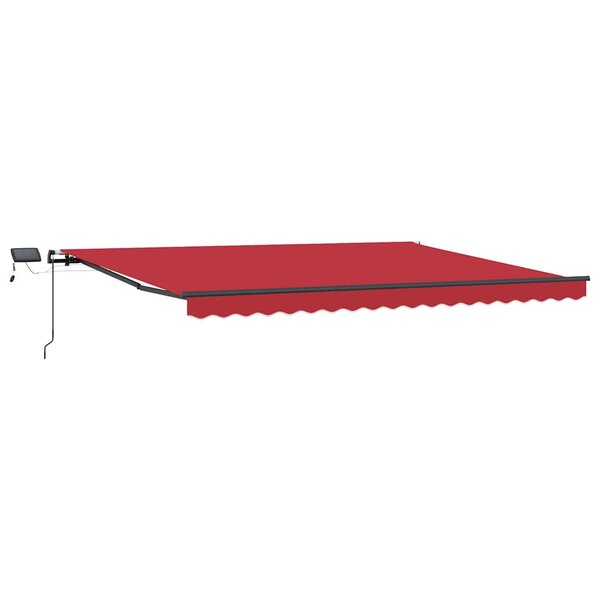 vidaXL Auvent Rétractable Rouge 400 × 300 cm tissu