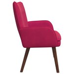 vidaXL Sofa 2 places Bordeaux 115 x 61 x 87 cm Velours (V)