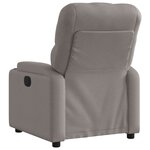 vidaXL Fauteuil inclinable électrique Taupe Tissu